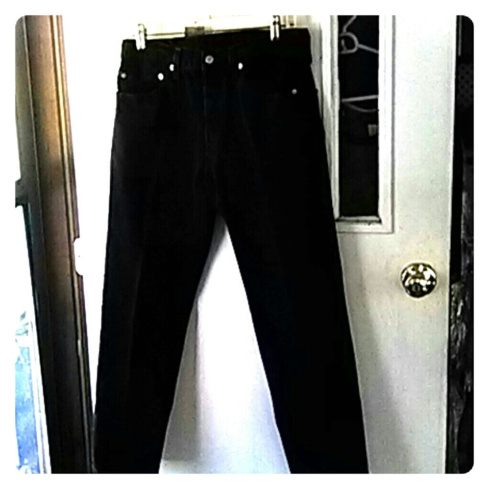 Levi's 501 black button fly jeans.